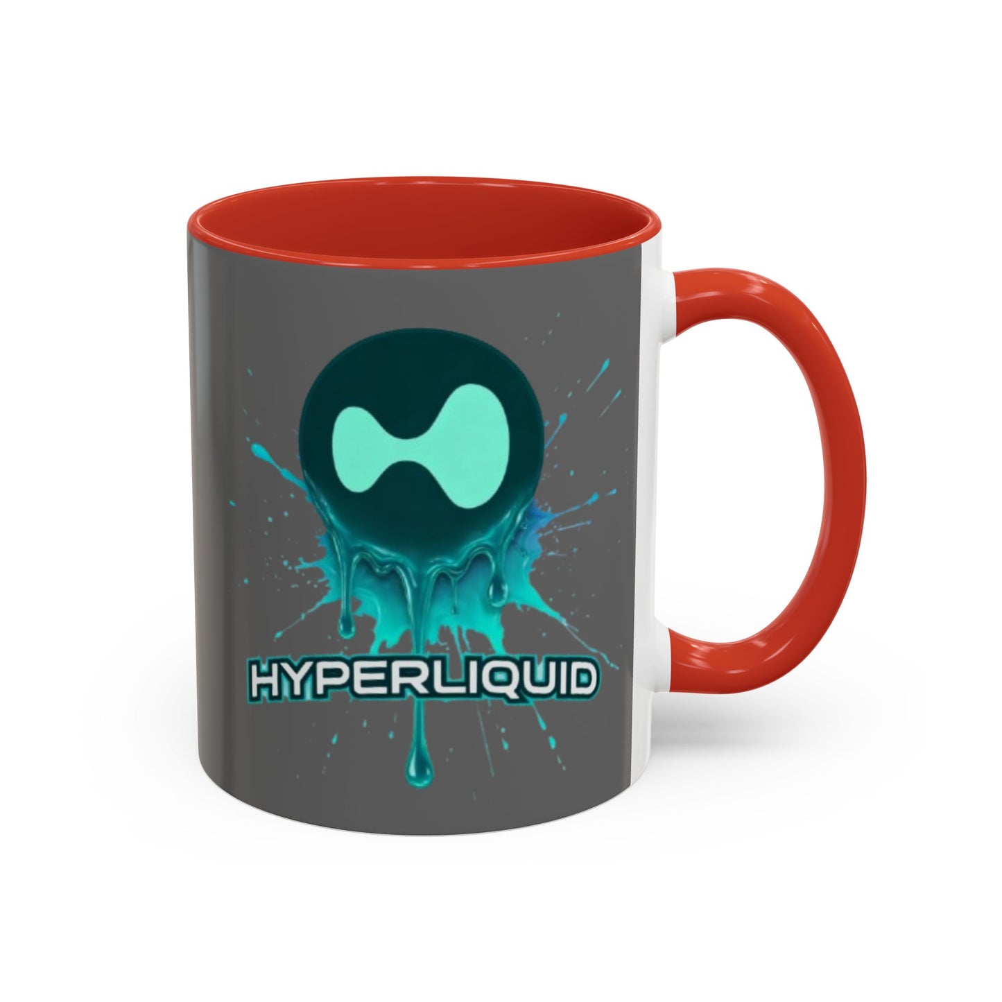 HYPE Drip Grey Accent Mug by cypherpunkgear.com