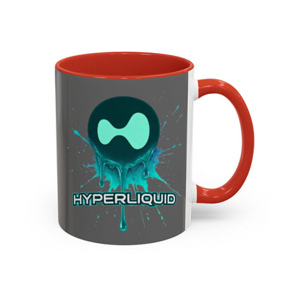 HYPE Drip Grey Accent Mug by cypherpunkgear.com