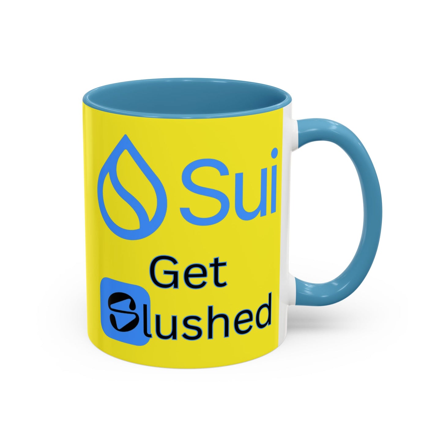 Sui: Get Slushed Yellow Accent Mug by cypherpunkgear.com