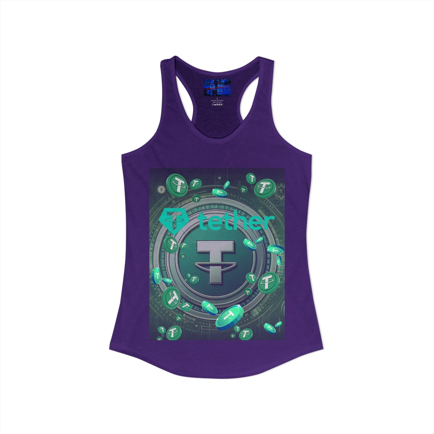 Tether Women's Racerback Tank Top by cypherpunkgear.com