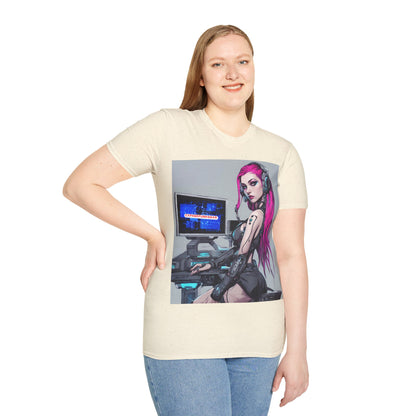 Netrunner Cyberpunk Light colors Unisex T-Shirt by cypherpunkgear.com