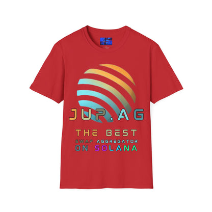 Jupiter (JUP) the best aggregator on Solana LTcolors Unisex T-Shirt by cypherpunkgear