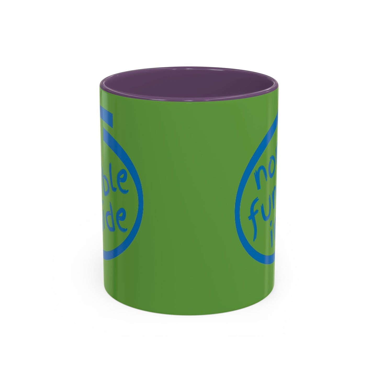 Non-Fungible Inside Green Accent Mug by cypherpunkgear.com