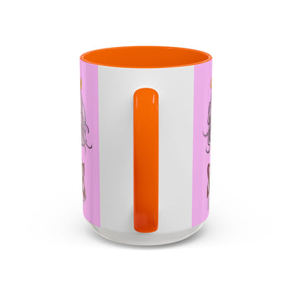 Caution, Savage Pink Accent Mug by cypherpunkgear.com