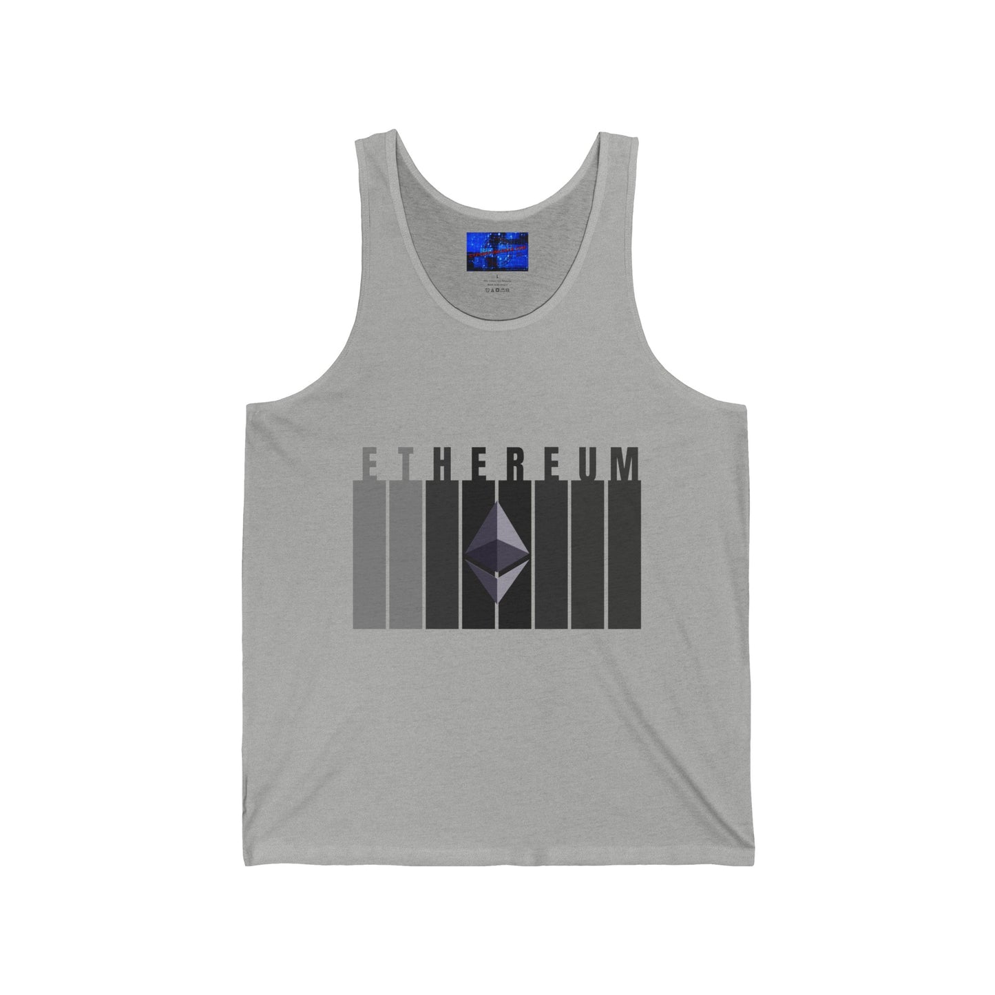 Ethereum (ETH) Unisex Jersey Tank Top by cypherpunkgear