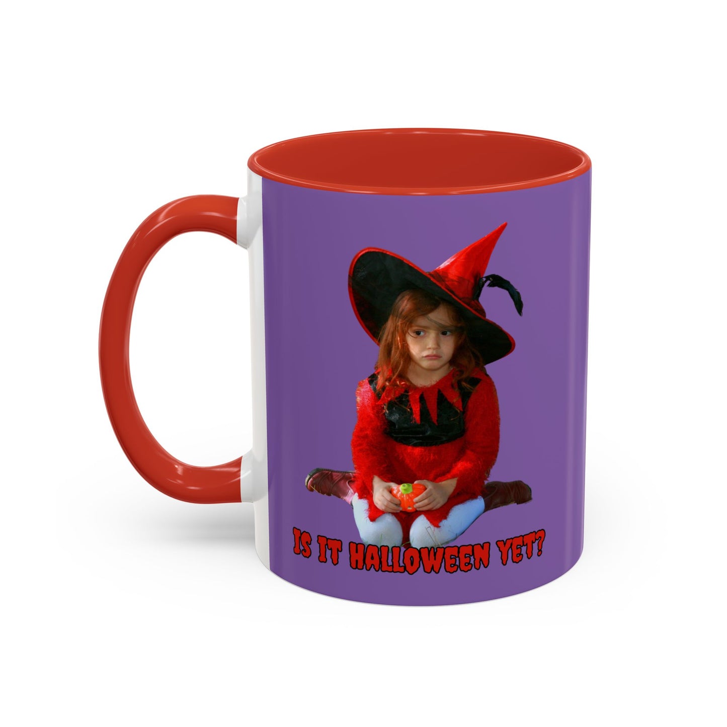 Is it Halloween yet? Light Purple Accent Mug by CreepyCrafts.boo