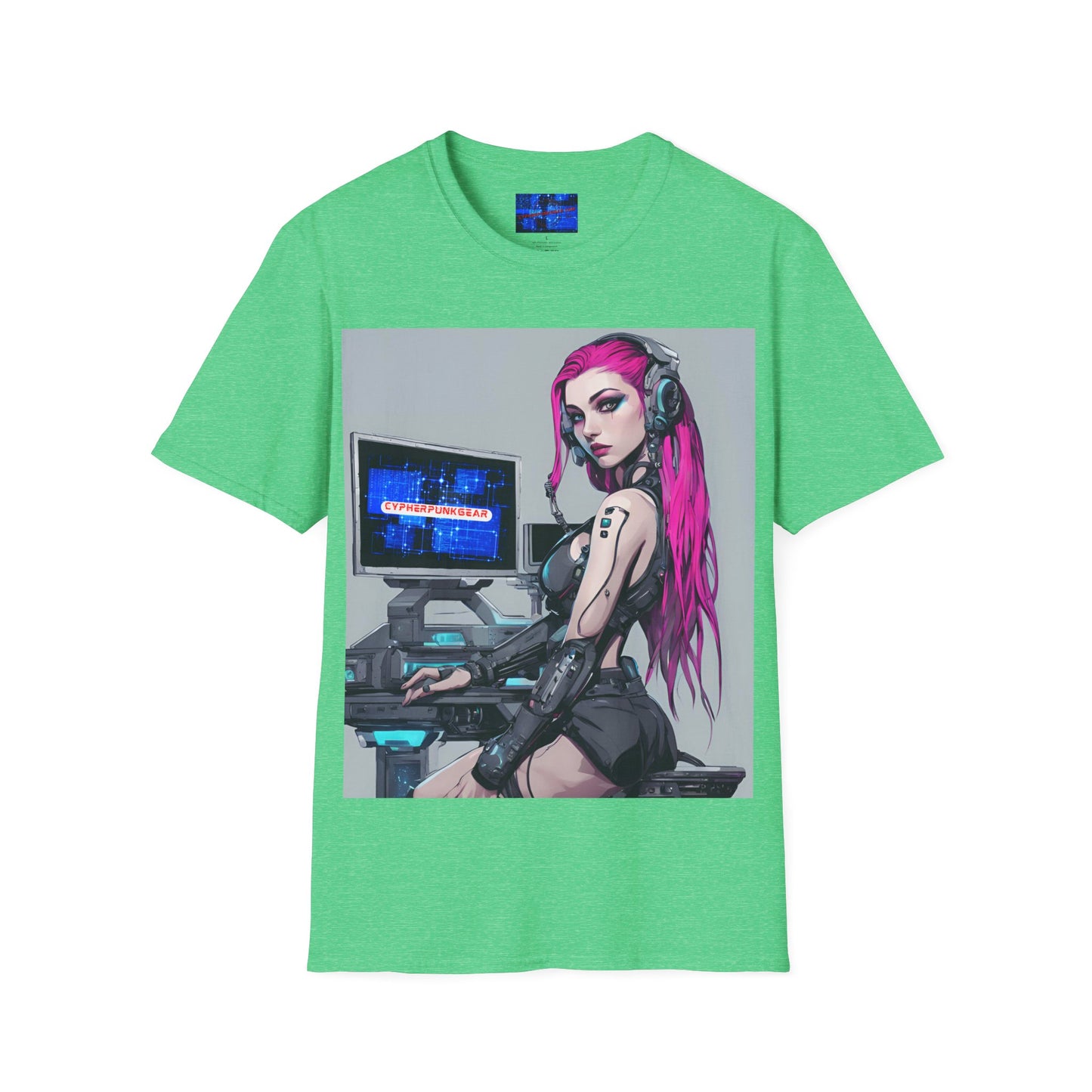 Netrunner Cyberpunk Dark colors Unisex T-Shirt by cypherpunkgear.com