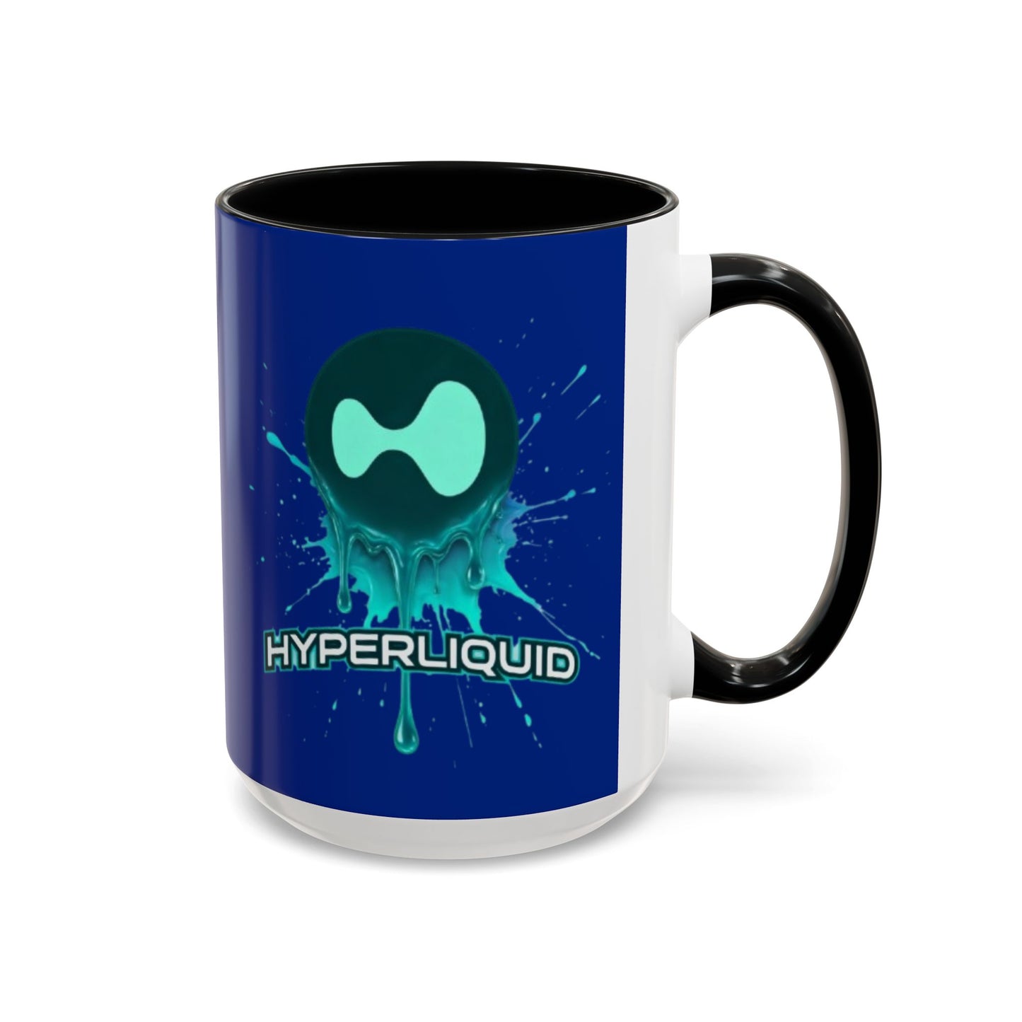 HYPE Drip Blue Accent Mug by cypherpunkgear.com