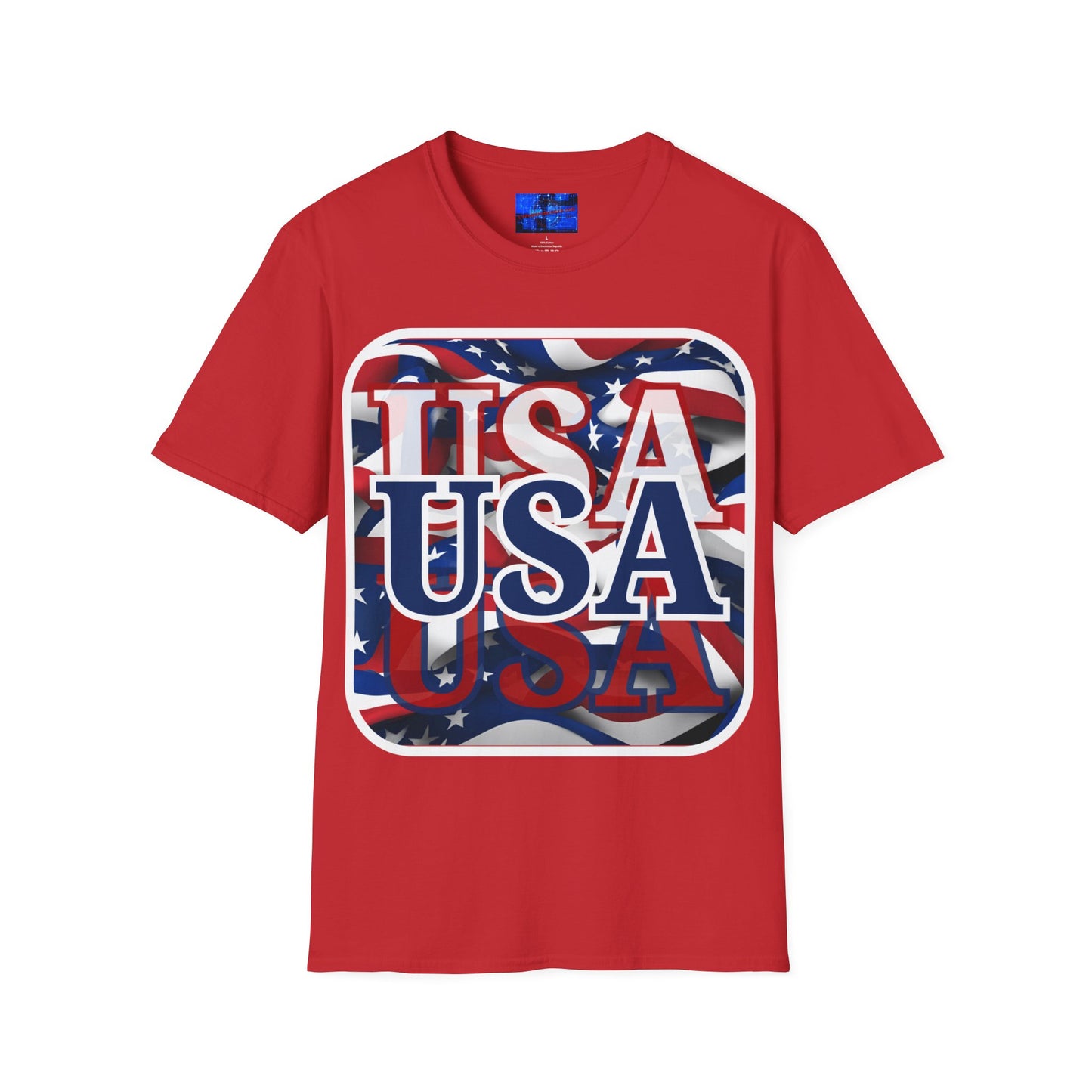 Red White and BLUE USA Patriot LTcolors Unisex T-Shirt by cypherpunkgear