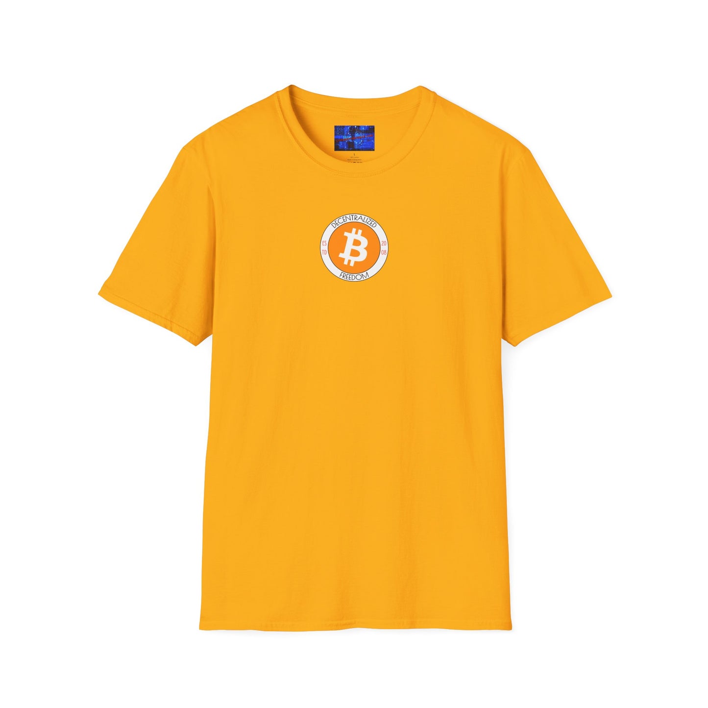 2-sided, Bitcoin, Bitcoin, Bitcoin (BTC) Light colors Unisex T-Shirt by cypherpunkgear.com