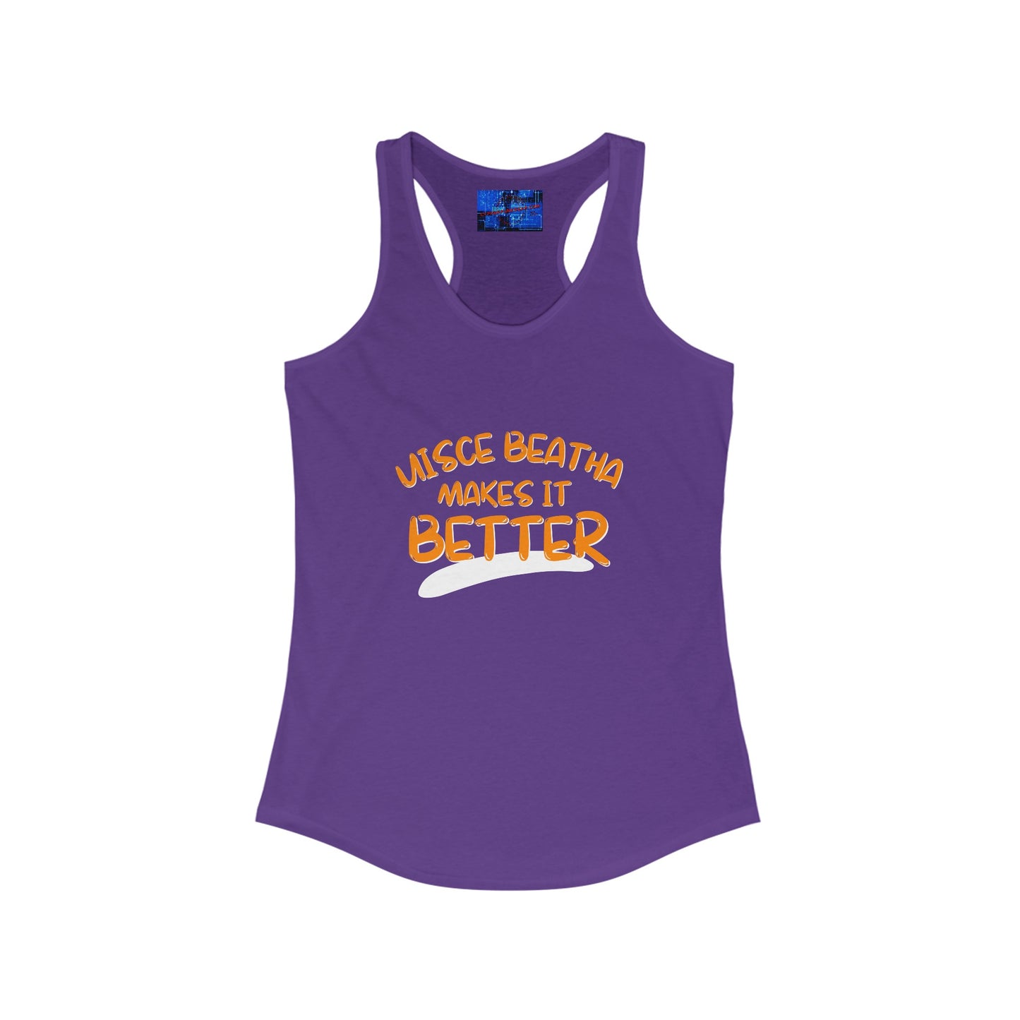 Uisce Beatha makes it better OGfont Women's Racerback Tank Top by cypherpunkgear