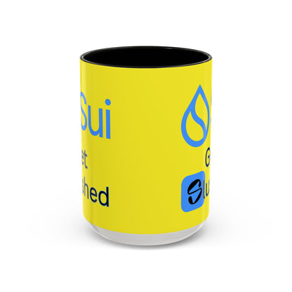 Sui: Get Slushed Yellow Accent Mug by cypherpunkgear.com