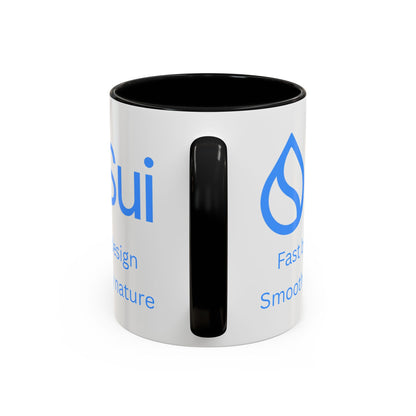 SUI White Accent Mug by cypherpunkgear.com