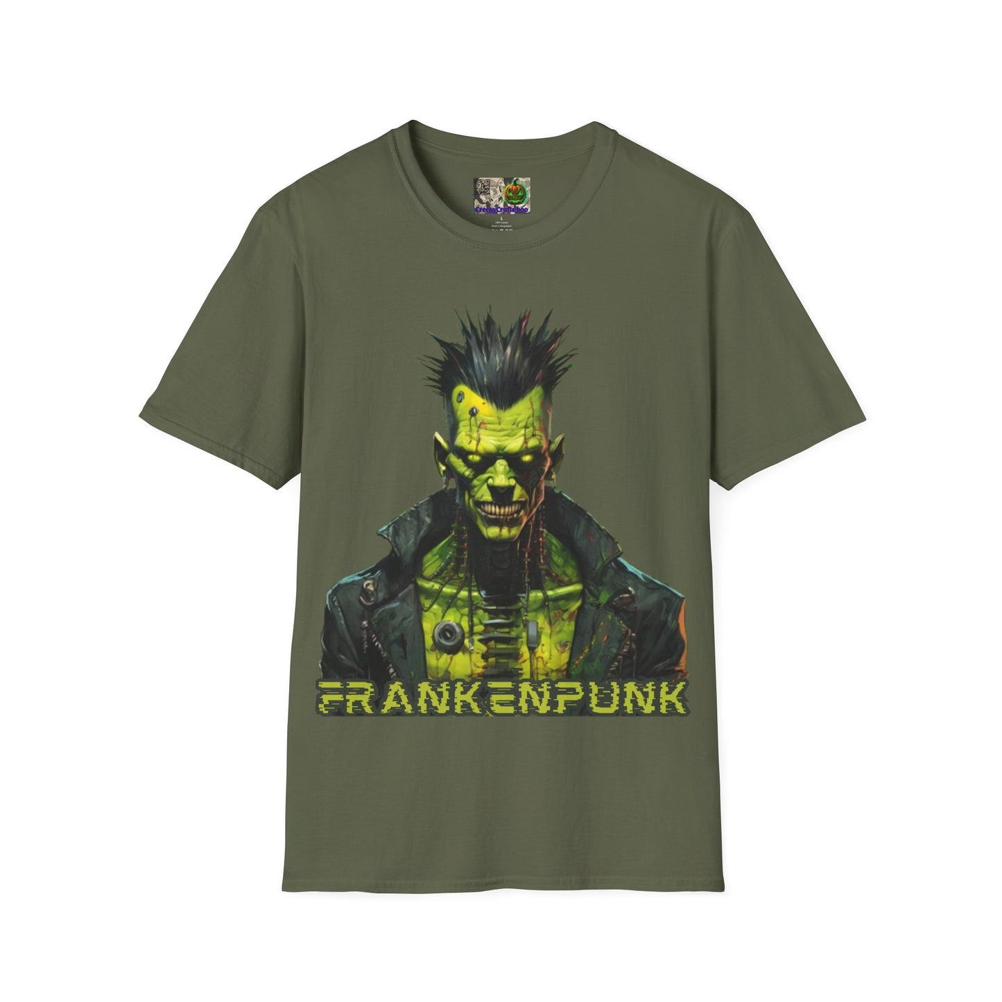 Frankenpunk Dark colors Unisex T-Shirt by CreepyCrafts.boo