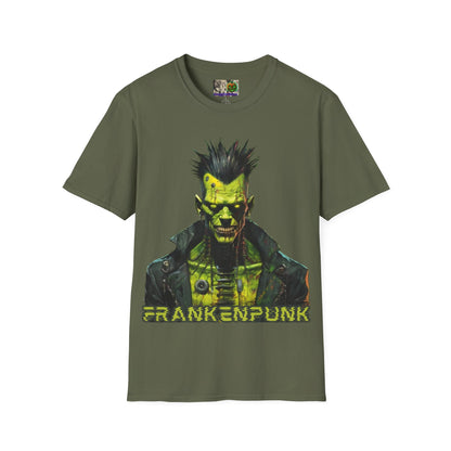 Frankenpunk Dark colors Unisex T-Shirt by CreepyCrafts.boo