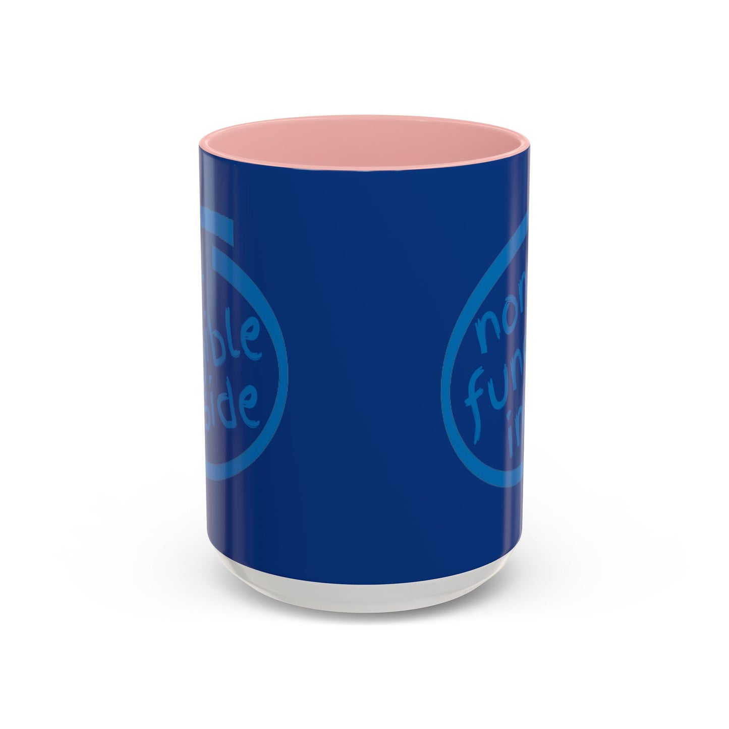 Non-Fungible Inside Dark Blue Accent Mug by cypherpunkgear.com