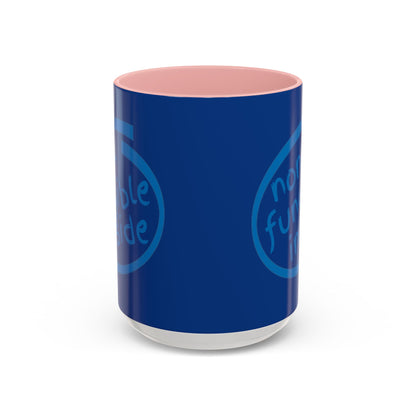 Non-Fungible Inside Dark Blue Accent Mug by cypherpunkgear.com