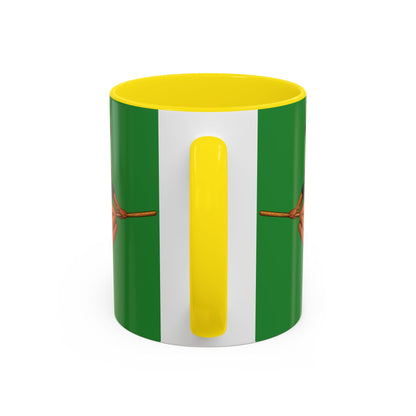 Velvet Vex Green Accent Mug by CreepyCrafts.boo