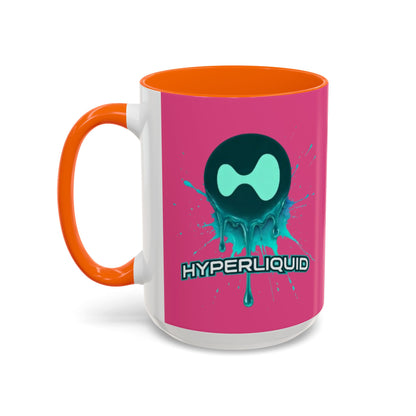 HYPE Drip Pink Accent Mug by cypherpunkgear.com