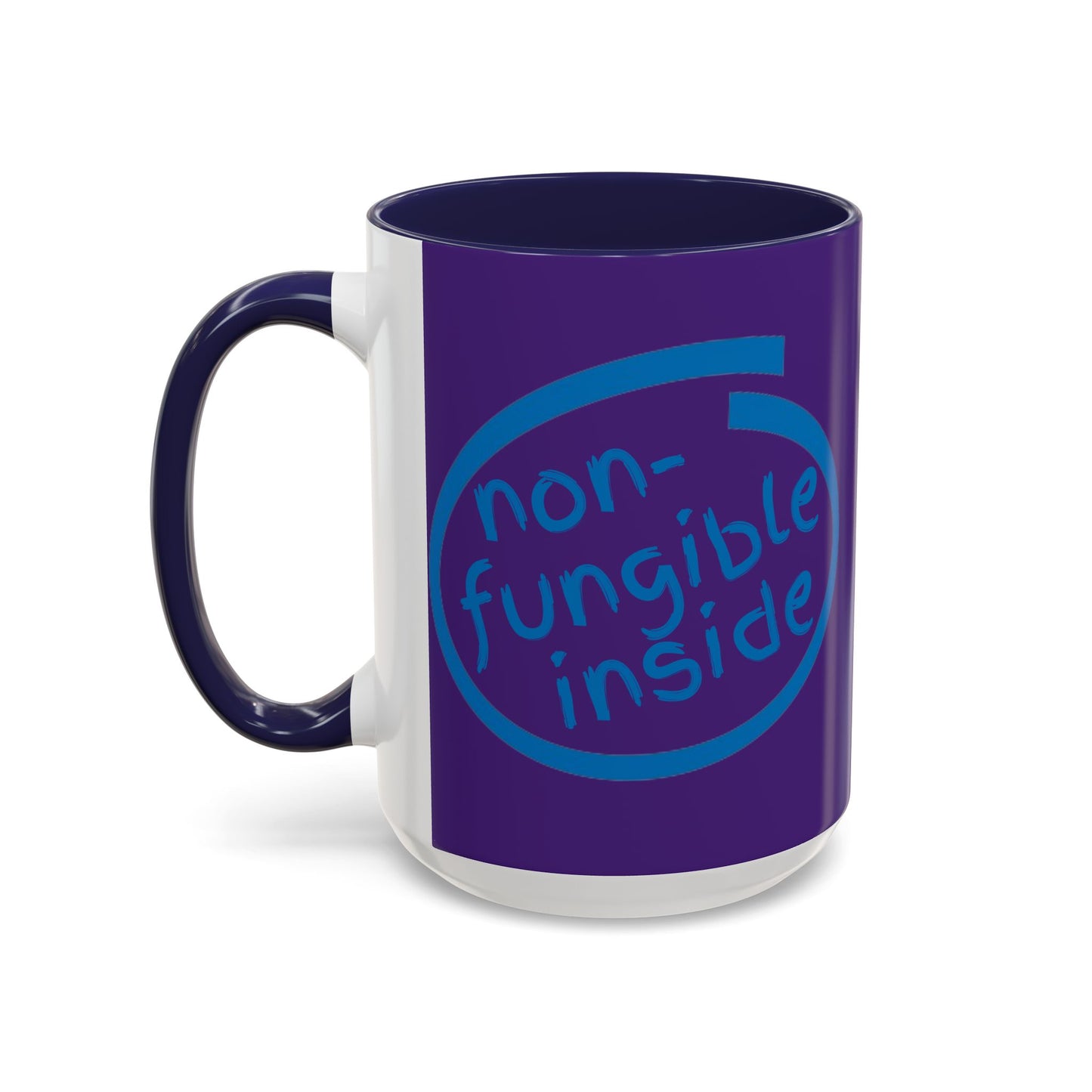 Non-Fungible Inside Purple Accent Mug by cypherpunkgear.com