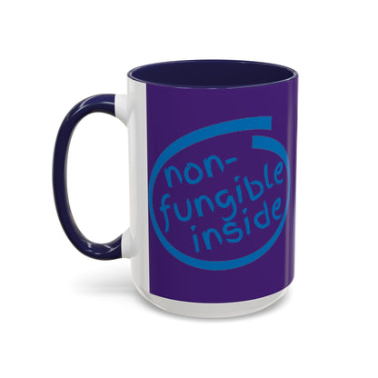 Non-Fungible Inside Purple Accent Mug by cypherpunkgear.com