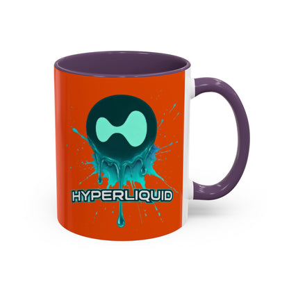 HYPE Drip Orange Accent Mug by cypherpunkgear.com