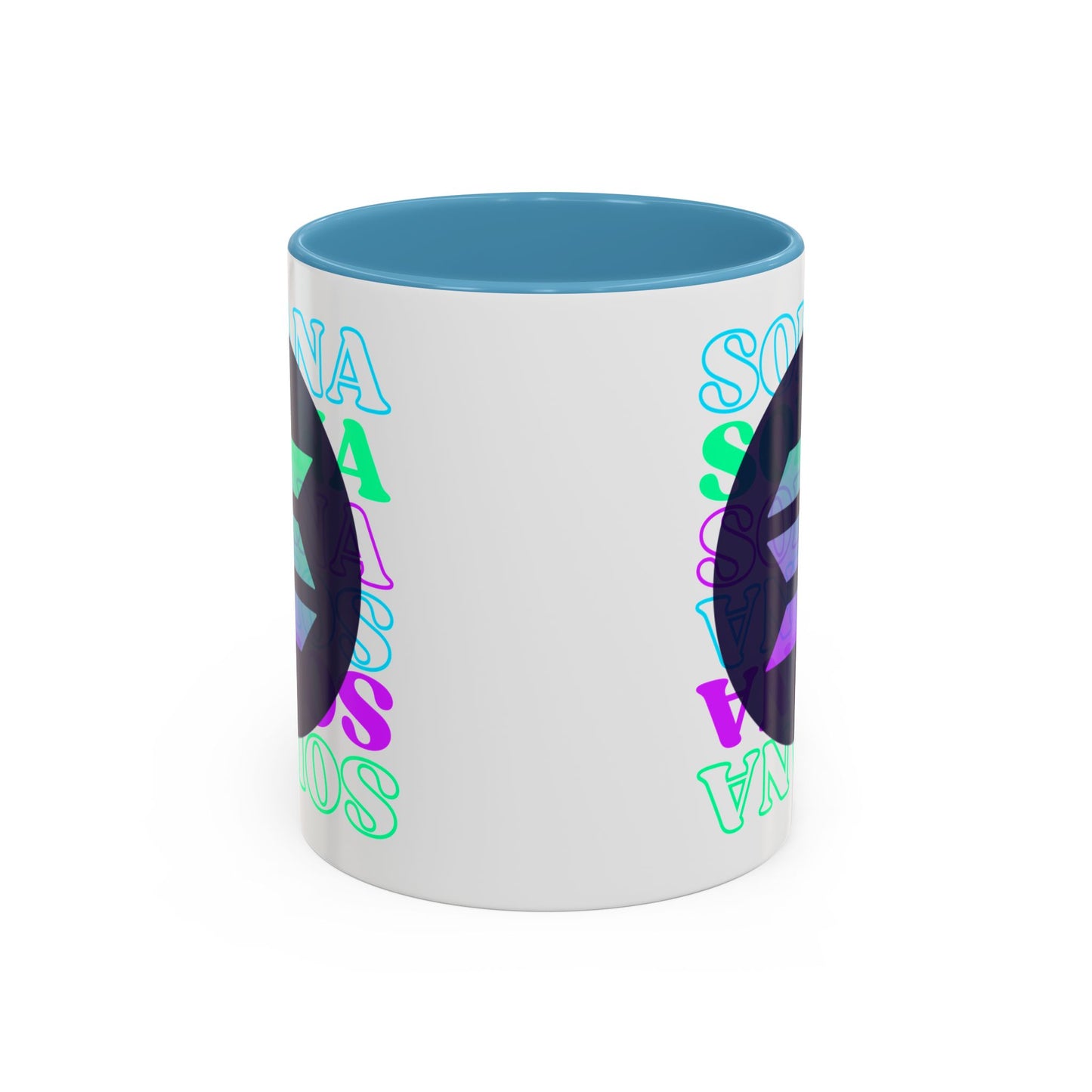 Solana Solana Solana (SOL) Accent Mug by cypherpunkgear