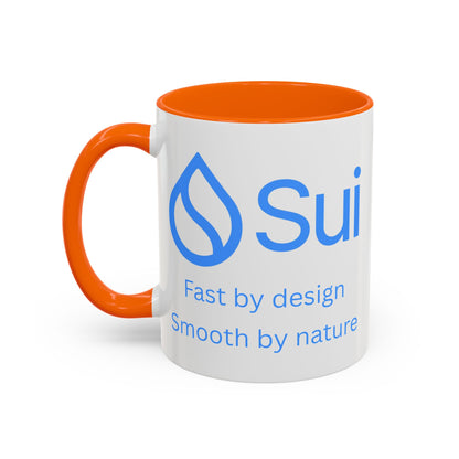 SUI White Accent Mug by cypherpunkgear.com