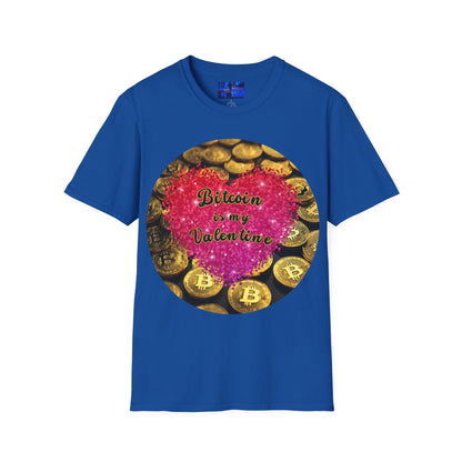 Bitcoin is My Valentine Dark colors Unisex T-Shirt by cypherpunkgear.com