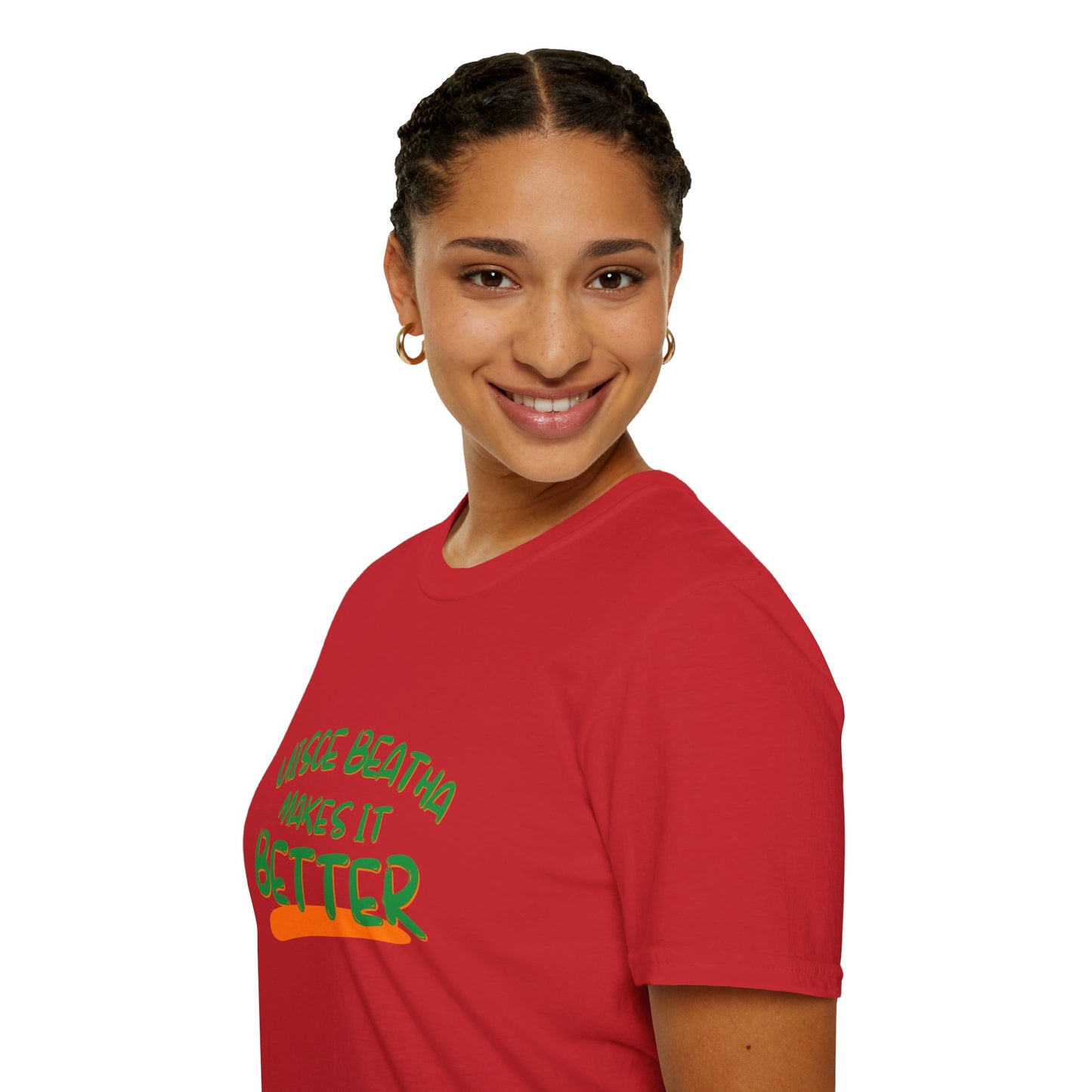 Uisce Beatha makes it better Green font Light colors Unisex T-Shirt by cypherpunkgear.com