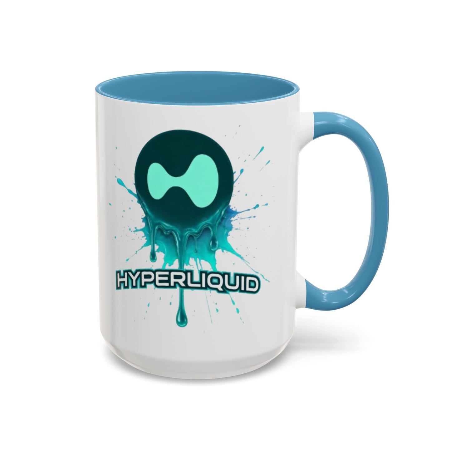 HYPE Drip White Accent Mug by cypherpunkgear.com