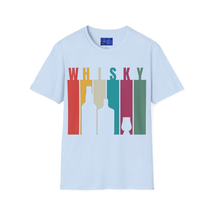 Whisky spelled without an 'e' Light colors Unisex T-Shirt by cypherpunkgear.com