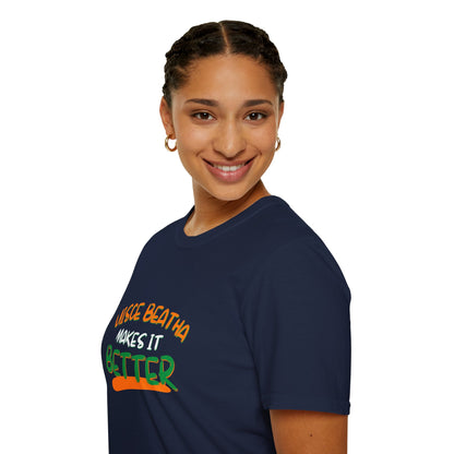 Uisce Beatha makes it better OWGfont DKcolors Unisex T-Shirt by cypherpunkgear.com