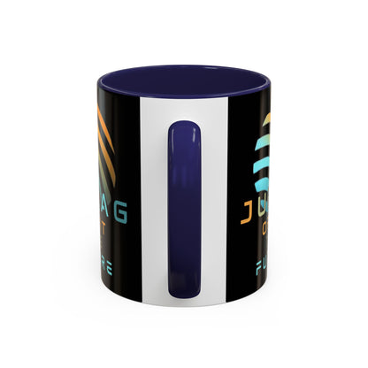 Jupiter (JUP) Orbit the Future Black Accent Mug by cypherpunkgear.com