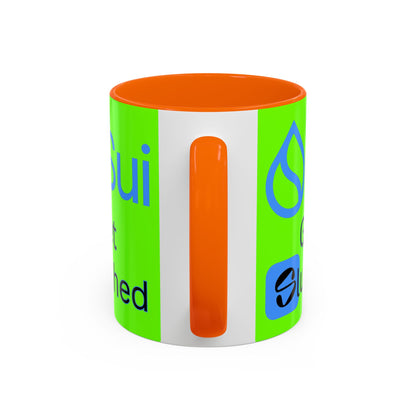 Sui: Get Slushed Green Accent Mug by cypherpunkgear.com
