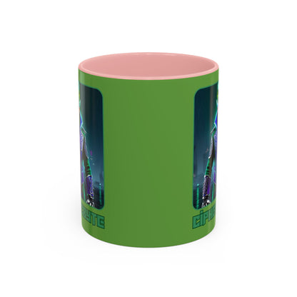 Cipher McByte Accent Mug by cypherpunkgear.com