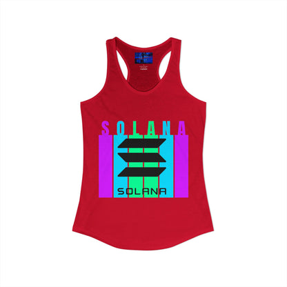 Solana (SOL) Freedom Women's Racerback Tank Top by cypherpunkgear.com