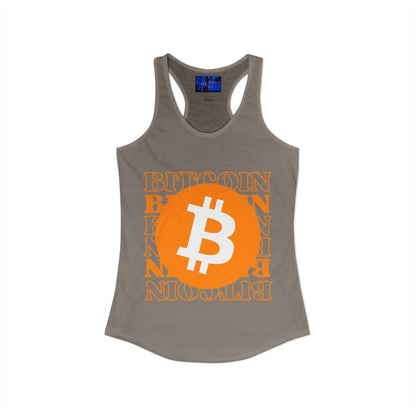Bitcoin Bitcoin Bitcoin (BTC) Women's Racerback Tank Top by cypherpunkgear.com