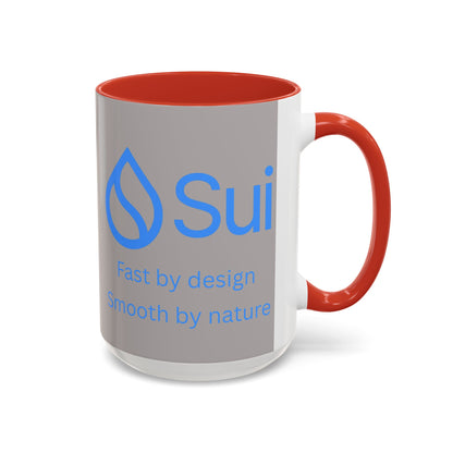 SUI Grey Accent Mug by cypherpunkgear.com