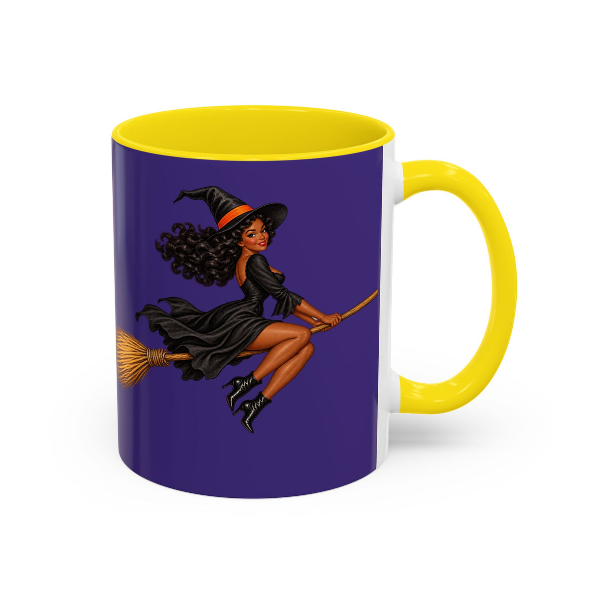 Velvet Vex Purple Accent Mug by CreepyCrafts.boo