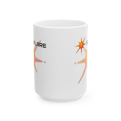 Solflare White Mug by cypherpunkgear.com