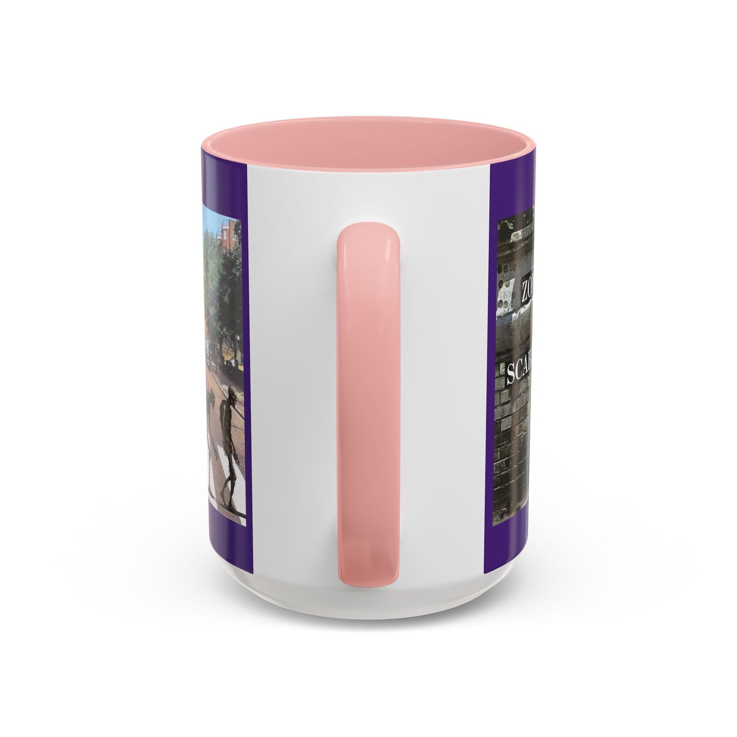 2-sided, Scabby Road Purple Accent Mug by CreepyCrafts.boo