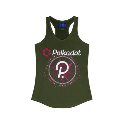 Polkadot (DOT) Women's Racerback Tank Top by cypherpunkgear.com