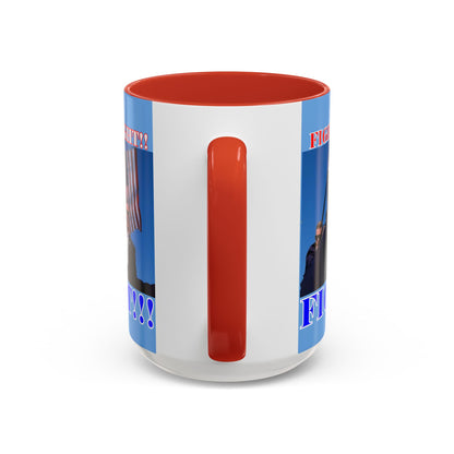 FIGHT! FIGHT!! FIGHT!!! Accent Mug by cypherpunkgear