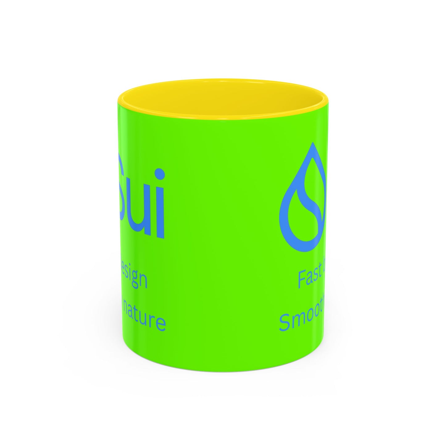 SUI Green Accent Mug by cypherpunkgear.com