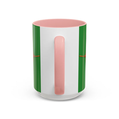 Velvet Vex Green Accent Mug by CreepyCrafts.boo