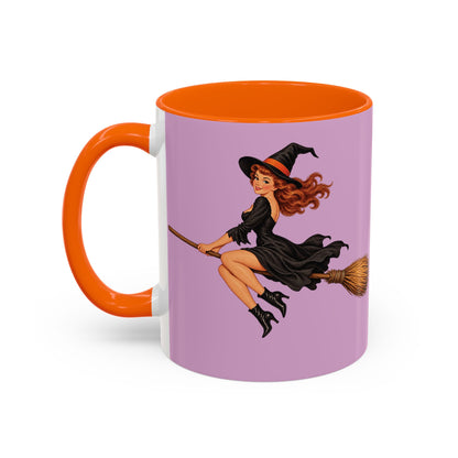 Hazel Hex Pink Accent Mug by CreepyCrafts.boo