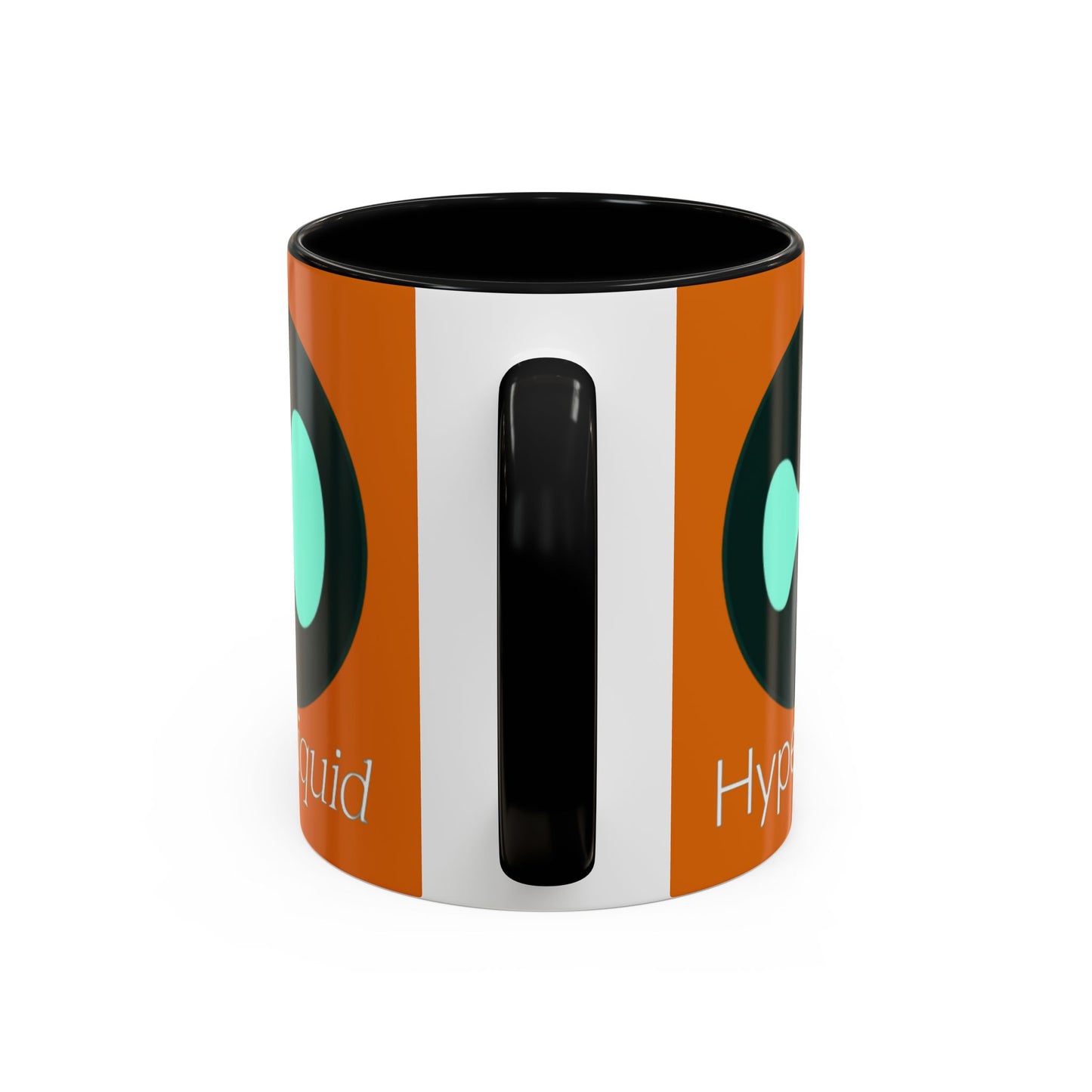 Hyperliquid White font Orange Accent Mug by cypherpunkgear.com