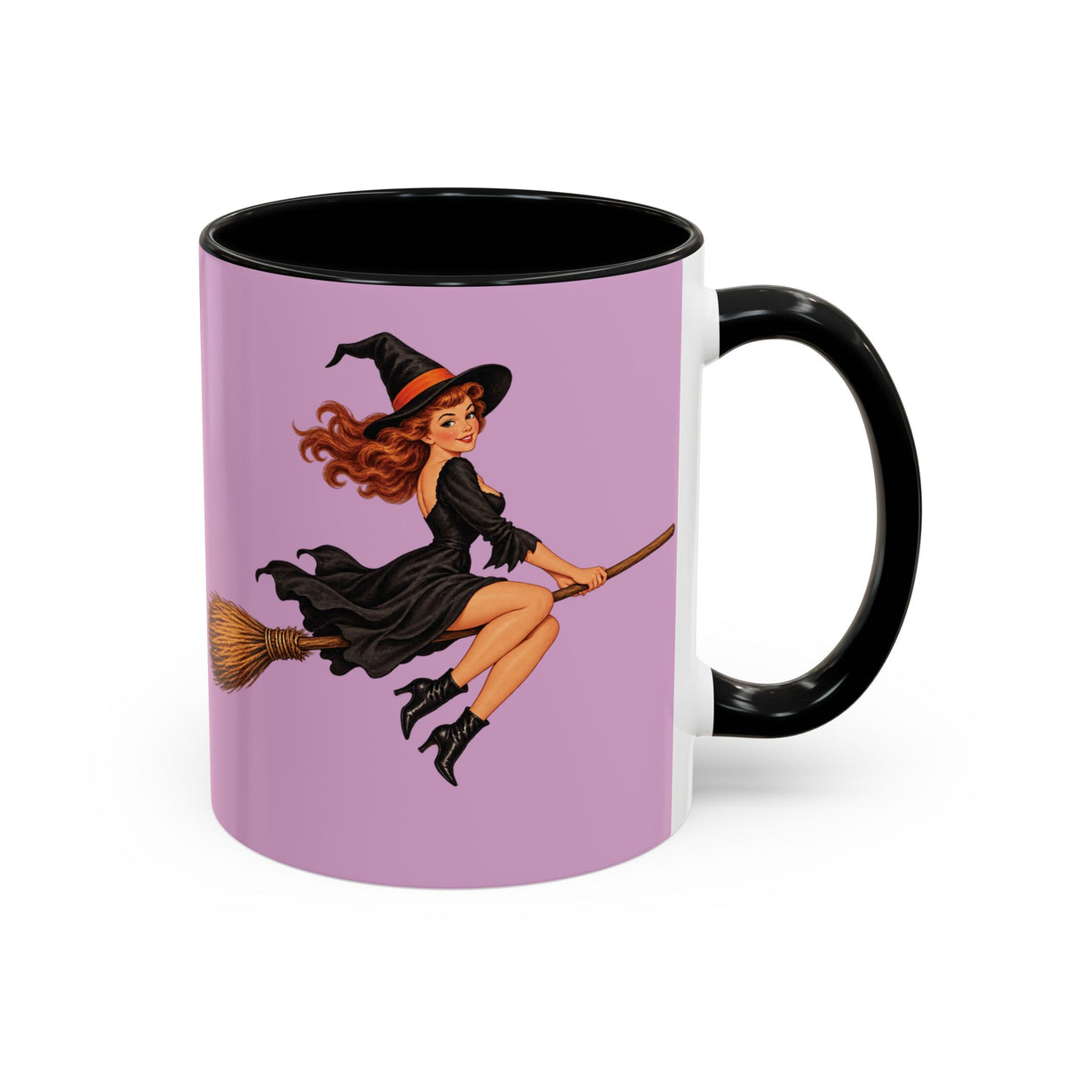 Hazel Hex Pink Accent Mug by CreepyCrafts.boo