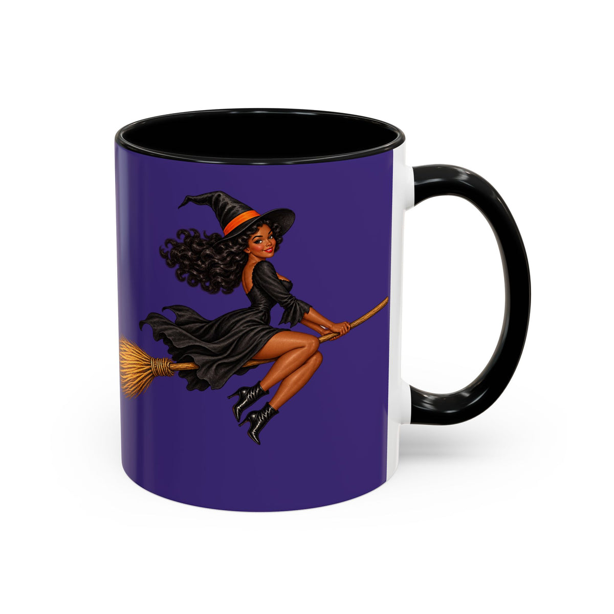 Velvet Vex Purple Accent Mug by CreepyCrafts.boo